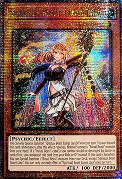 Spiritual Beast Tamer Lara (V.2 - Quarter Century Secret Rare)