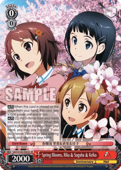Spring Blooms, Rika & Suguha & Keiko (V.2 - Super Rare)