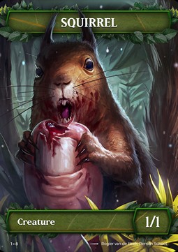 Squirrel Token (Green 1/1) (V.2)