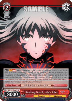 Standing Guard, Saber Alter (V.2 - Super Rare)