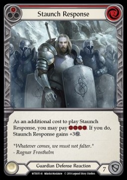 Staunch Response (Red) (Rainbow Foil)