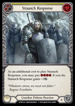 Staunch Response (Yellow) (Rainbow Foil)