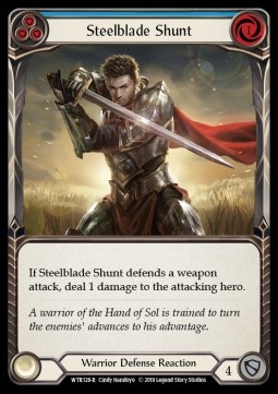Steelblade Shunt (Blue) (Rainbow Foil)