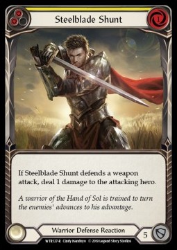 Steelblade Shunt (Yellow) (Rainbow Foil)