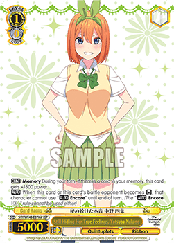 Still Hiding Her True Feelings, Yotsuba Nakano (V.2 - Feature Rare)