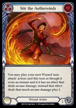 Stir the Aetherwinds (Blue) (Rainbow Foil)