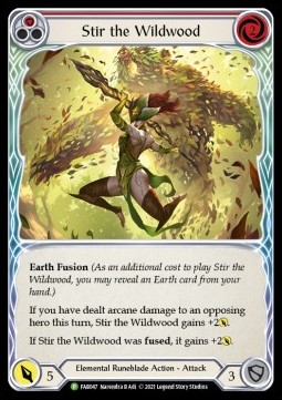 Stir the Wildwood (Red) (Alternate Art Rainbow Foil)