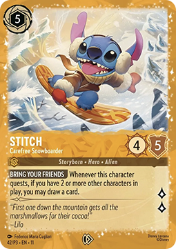 Stitch - Carefree Snowboarder