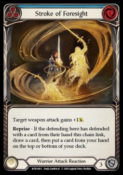 Stroke of Foresight (Blue) (Rainbow Foil)