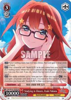 Studying in Glasses, Itsuki Nakano (V.2 - Super Rare)