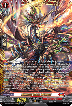 Summit Flare Dragon [D-Format] (V.2 - Double Frame Rare)