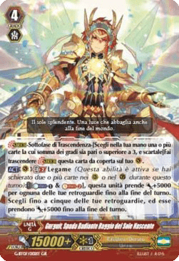 Sunrise Ray Radiant Sword, Gurguit [G Format] (V.2 - Super Generation Rare)