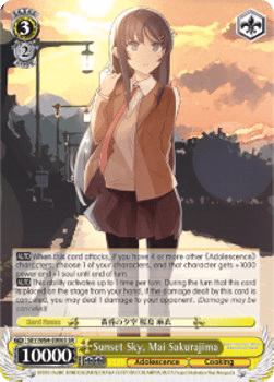 Sunset Sky, Mai Sakurajima (V.2 - Super Rare)