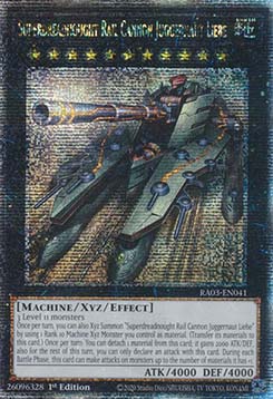 Superdreadnought Rail Cannon Juggernaut Liebe (V.5 - Quarter Century Secret Rare)