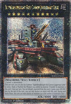 Superdreadnought Rail Cannon Juggernaut Liebe (V.6 - Quarter Century Secret Rare)