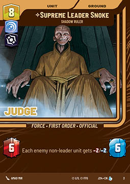 Supreme Leader Snoke, Shadow Ruler