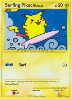 Surfing Pikachu Lv.13  (RR 114)
