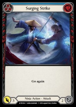 Surging Strike (Blue) (Rainbow Foil)