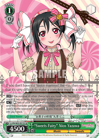 "Sweets Fairy" Nico Yazawa (V.2 - Super Rare)