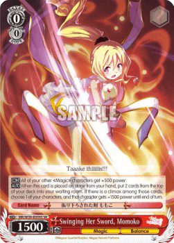 Swinging Her Sword, Momoko (V.2 - Super Rare)