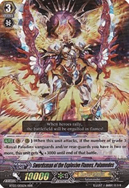 Swordsman of the Explosive Flames, Palamedes [G Format] (V.2 - Triple Rare)