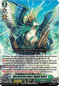 Sylvan Horned Beast Emperor, Magnolia Patriach [D-Format] (V.1 - Triple Rare)