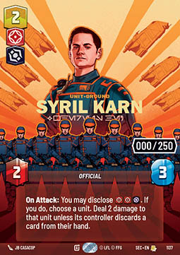 Syril Karn, Where Is He? (V.5)