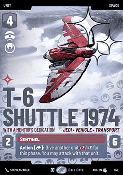 T-6 Shuttle 1974, With a Mentor's Dedication (V.4)