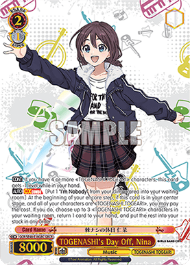 TOGENASHI's Day Off, Nina (V.2 - Parallel Foil)