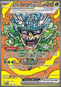 Teal Mask Ogerpon ex  (PRE 145)