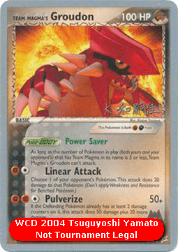 Team Magma's Groudon  (WCD04 MA 9)