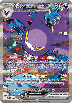 Team Rocket's Crobat ex  (SV10s 180)