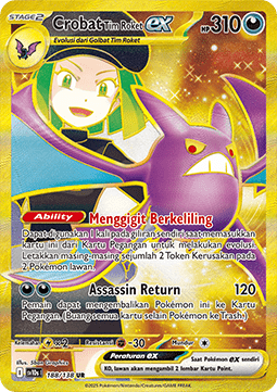 Team Rocket's Crobat ex  (SV10s 188)