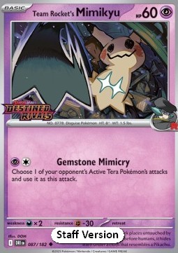 Team Rocket's Mimikyu  (xDRI 087)