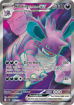 Team Rocket's Nidoking ex  (SV10s 165)