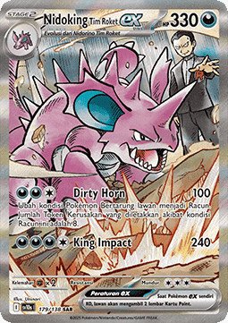 Team Rocket's Nidoking ex  (SV10s 179)