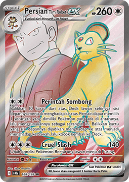 Team Rocket's Persian ex  (SV10s 168)