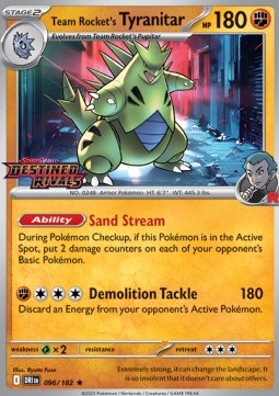Team Rocket's Tyranitar  (xDRI 096)