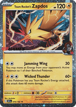 Team Rocket's Zapdos  (xDRI 070)