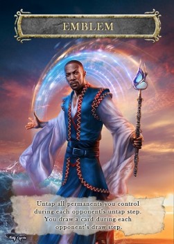 Teferi, Who Slows the Sunset Emblem