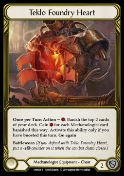 Teklo Foundry Heart (Cold Foil Golden)