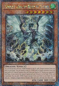 Tempest, Dragon Ruler of Storms (V.5 - Quarter Century Secret Rare)