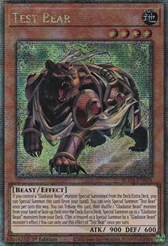 Test Bear (V.2 - Quarter Century Secret Rare)