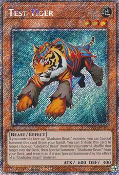 Test Tiger (V.1 - Platinum Secret Rare)