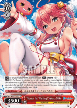 Thanks for Waiting! Sakura Miko (V.1 - Trial Deck)