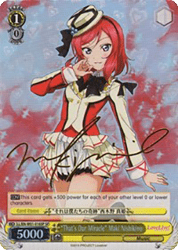 "That's Our Miracle" Maki Nishikino (V.2 - Special Rare)
