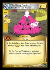 The Flying Prairinos *Pink Prairie Dog Pyramid*