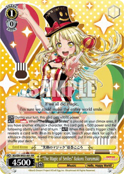 "The Magic of Smiles" Kokoro Tsurumaki (V.1 - Double Rare)