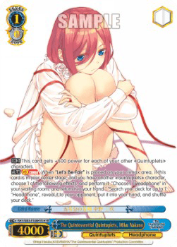 The Quintessential Quintuplets, Miku Nakano (V.2 - Feature Rare)
