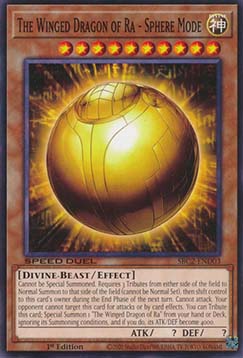 The Winged Dragon of Ra - Sphere Mode (V.2 - Secret Rare)